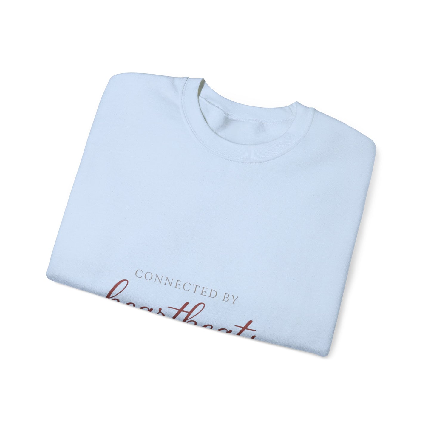 Connected by Heartbeats sweatshirt | heartbeat script design