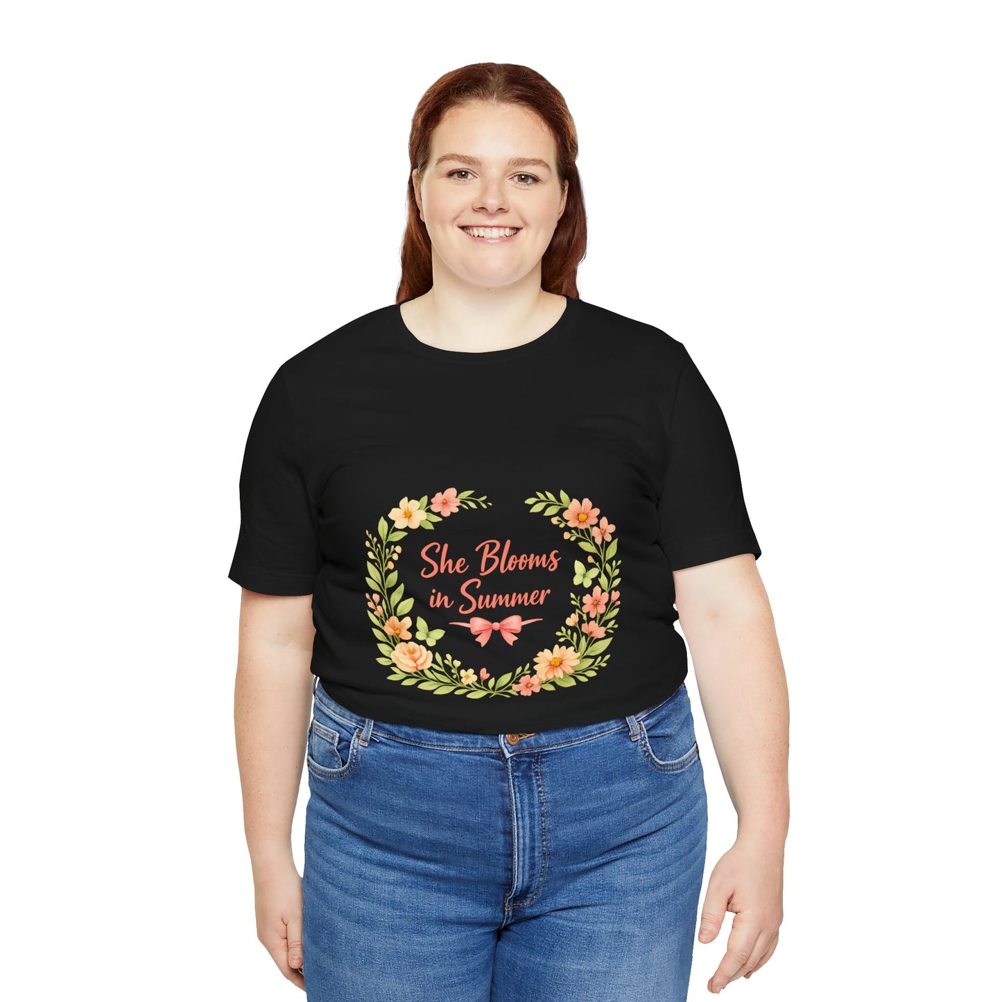 She Blooms in Summer Vibes T-Shirt