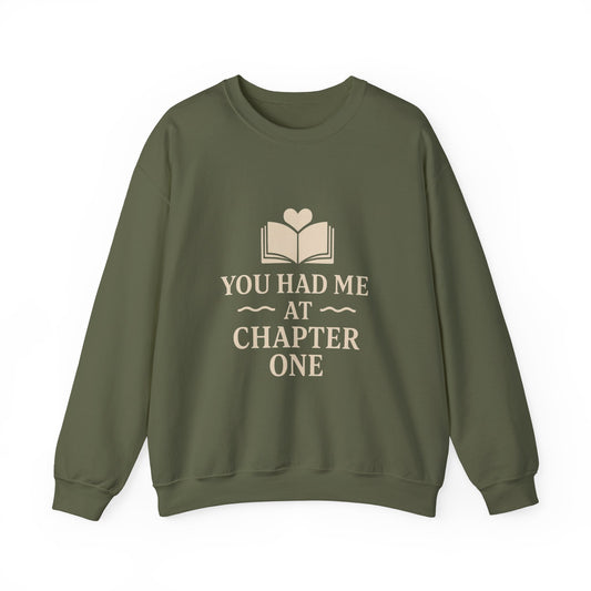 You Turned the Page Book Graphic Sweatshirt | Cozy Reading Quote Crewneck