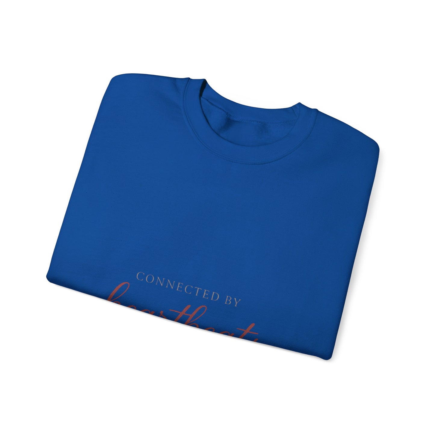 Connected by Heartbeats sweatshirt | heartbeat script design