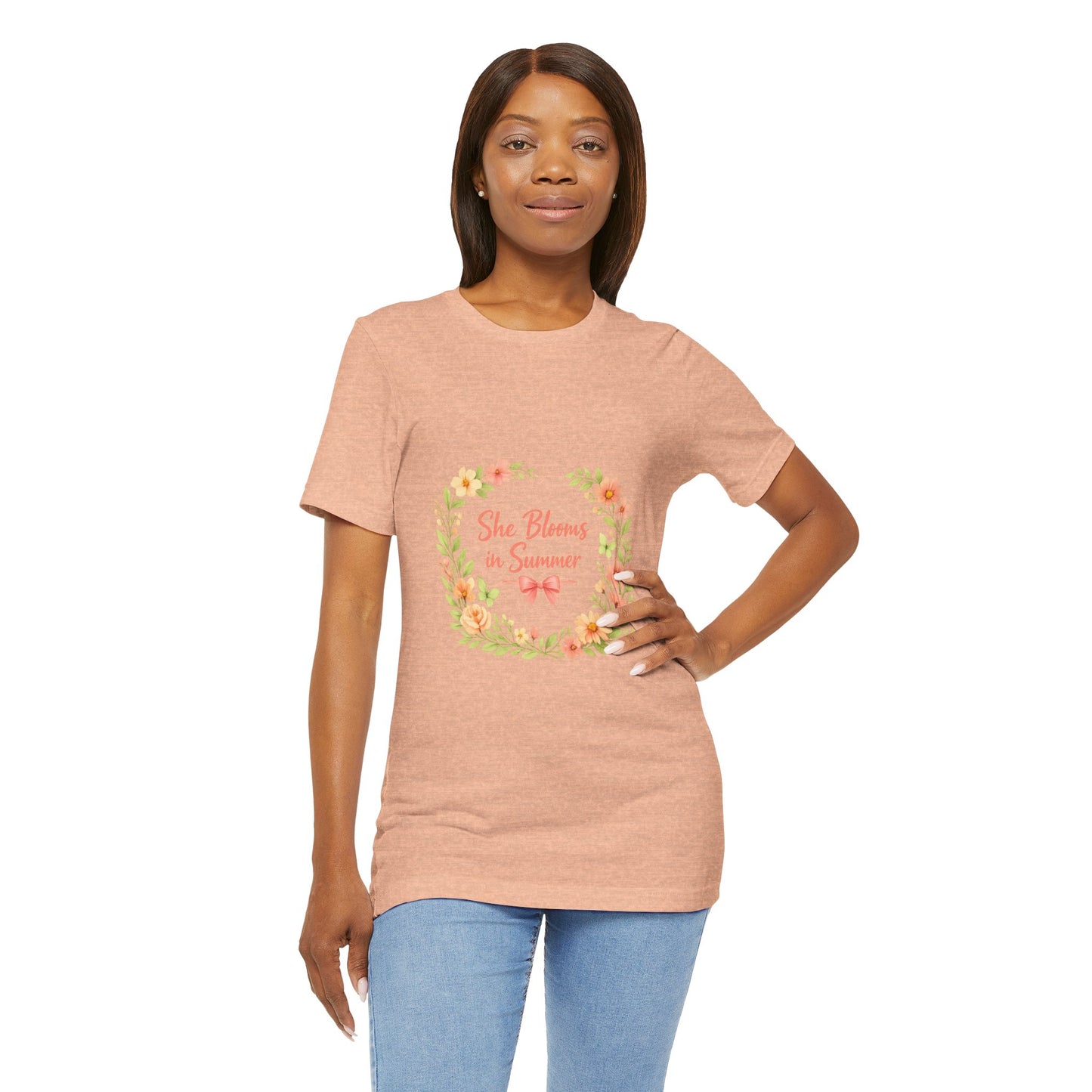 She Blooms in Summer Vibes T-Shirt