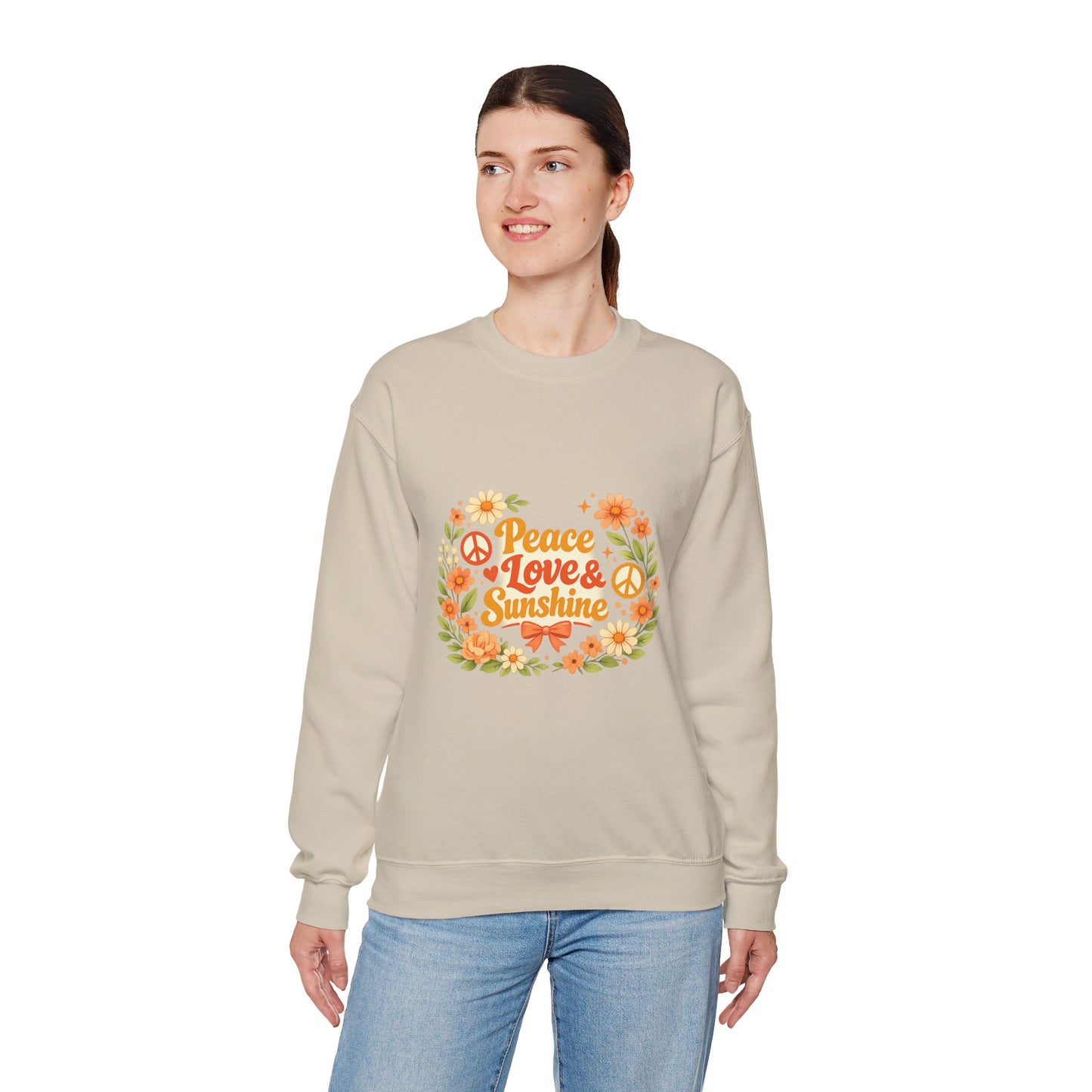 Peace Love and Summer Sweatshirt — Summer Vibes Crewneck