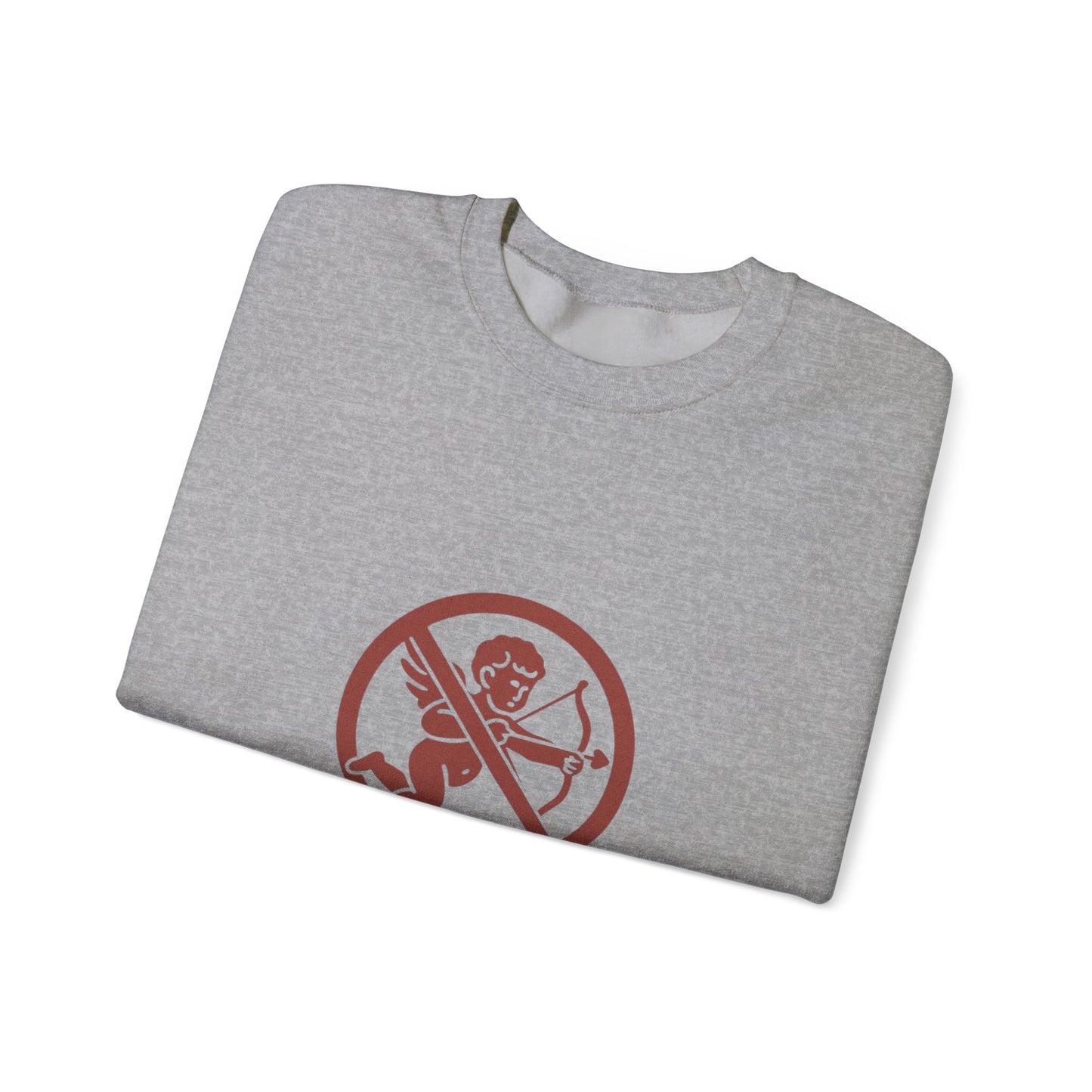 Not Today Cupid sweatshirt | anti-valentine crewneck, funny cupid graphic