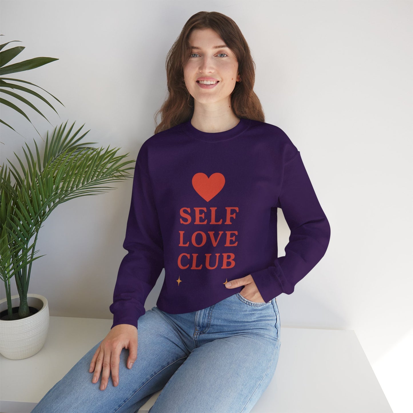 Self Love Club Crewneck Sweatshirt — Inspirational Self-Care Pullover