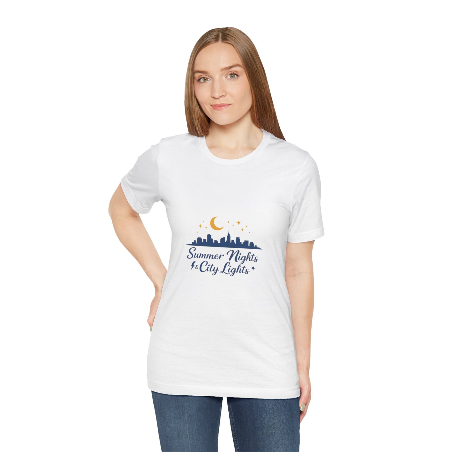 Summer Vibes City Nights T-Shirt — "Summer Nights and City Light"