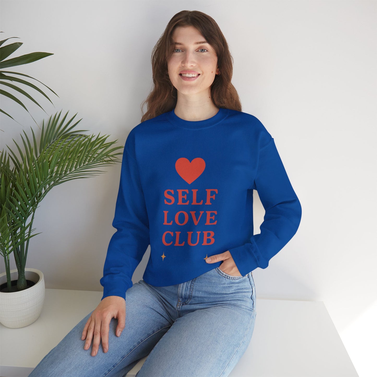 Self Love Club Crewneck Sweatshirt — Inspirational Self-Care Pullover