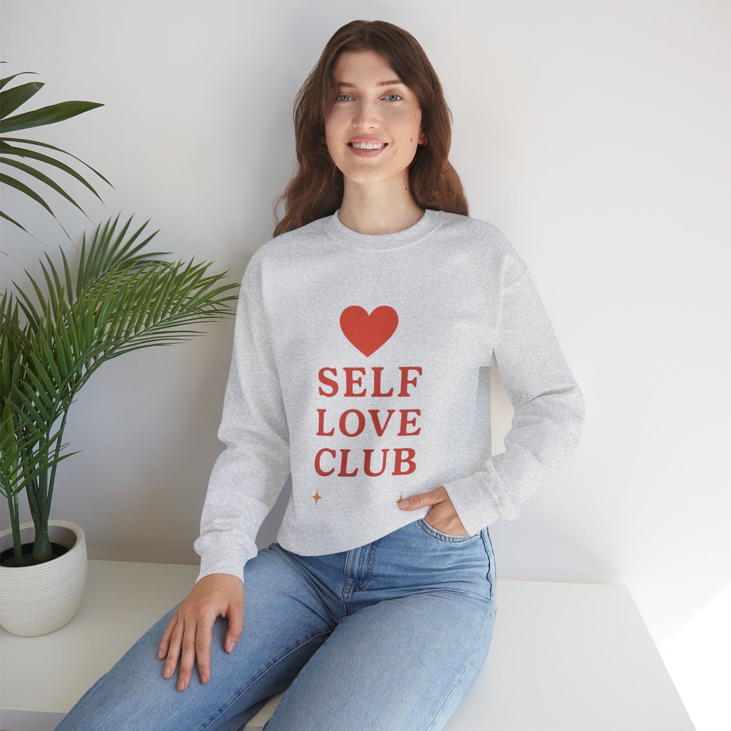 Self Love Club Crewneck Sweatshirt — Inspirational Self-Care Pullover