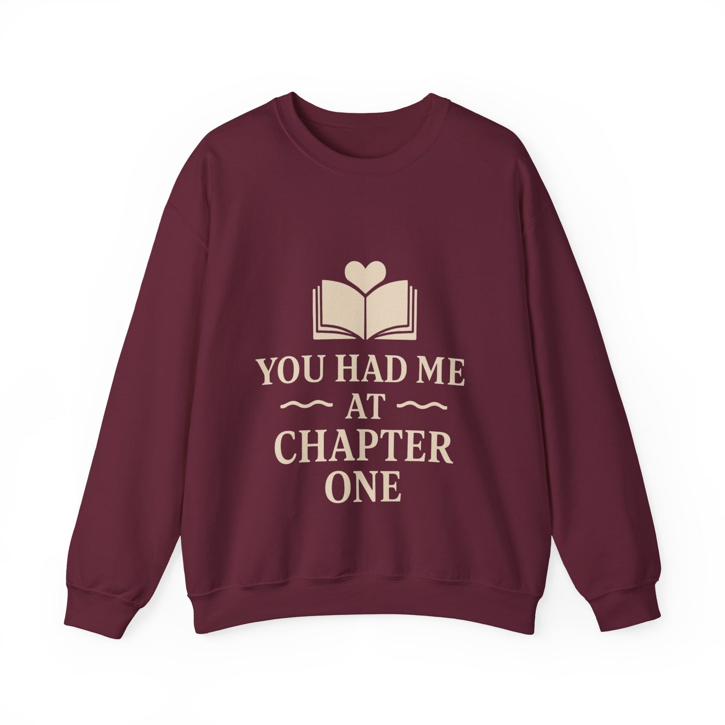 You Turned the Page Book Graphic Sweatshirt | Cozy Reading Quote Crewneck