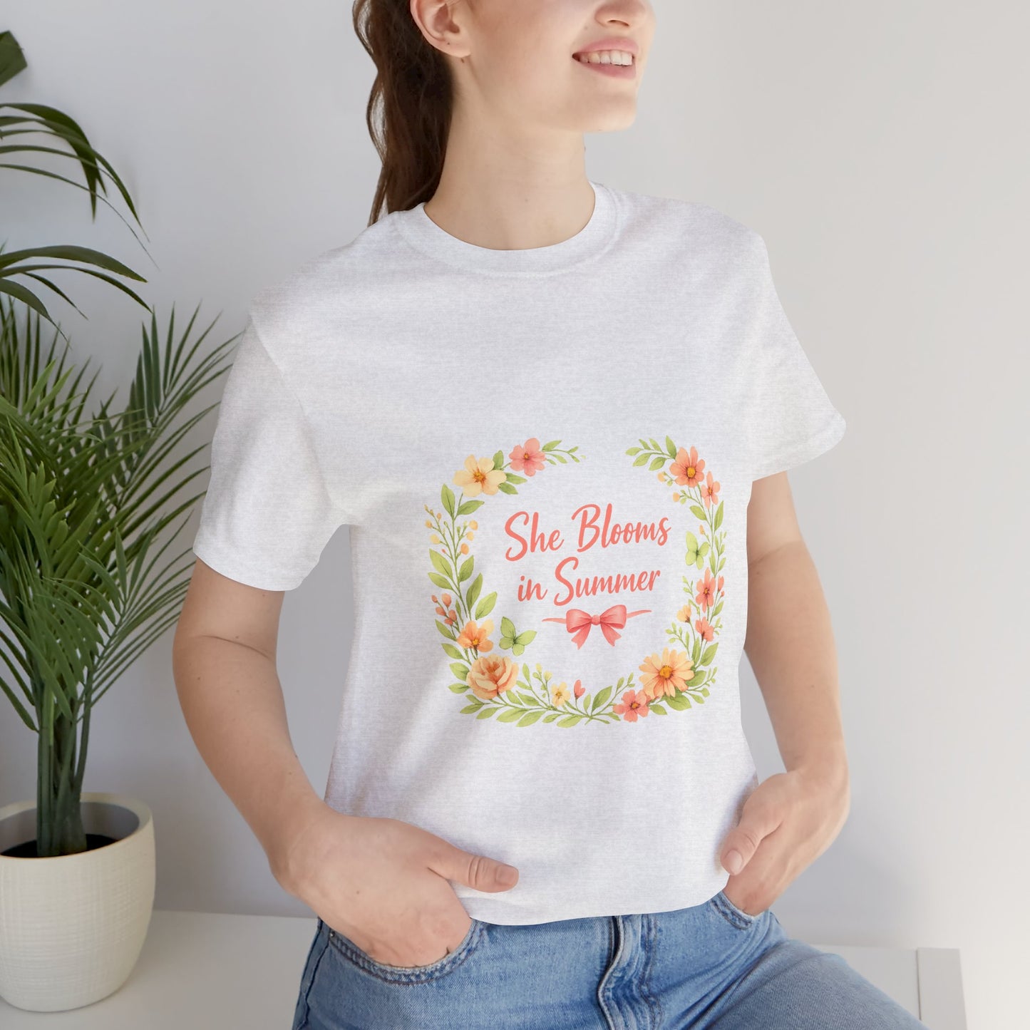 She Blooms in Summer Vibes T-Shirt
