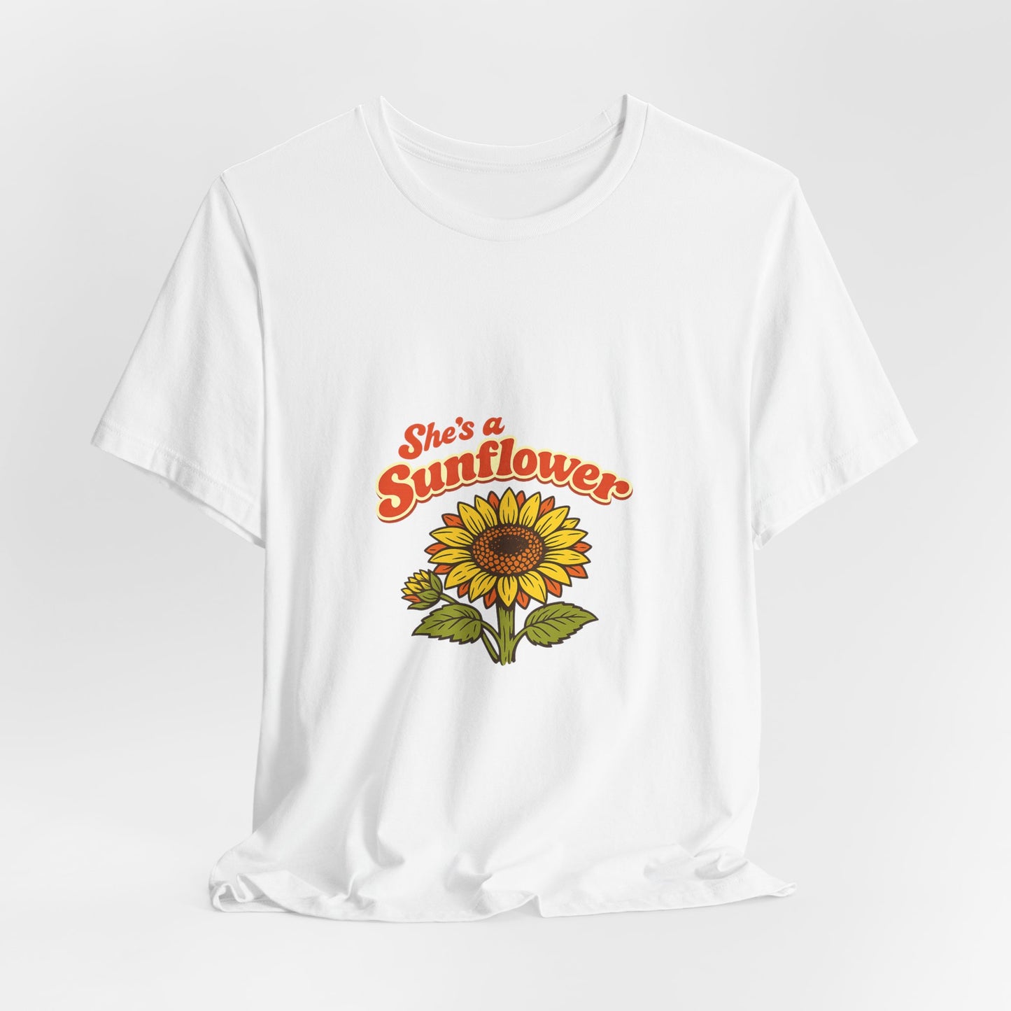 She's a Sunflower Tee — Summer Vibes Floral Graphic T-Shirt