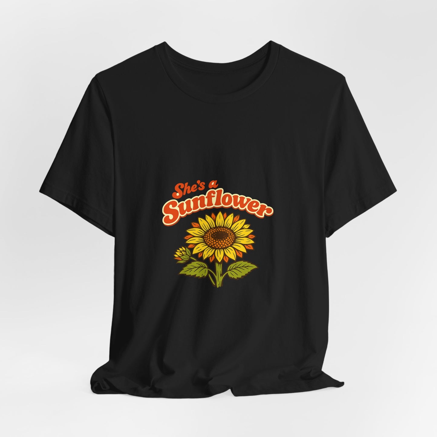 She's a Sunflower Tee — Summer Vibes Floral Graphic T-Shirt