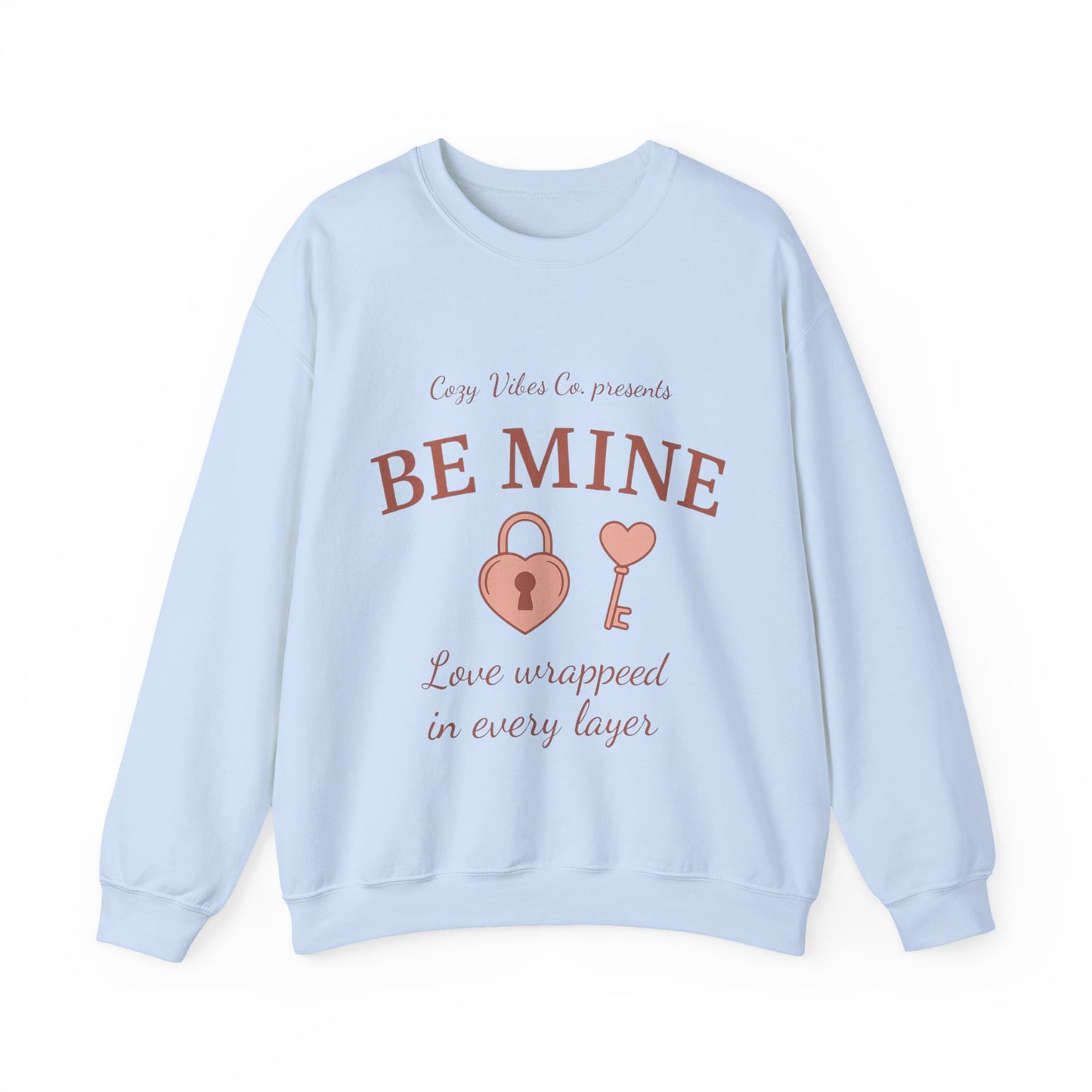 Be Mine Lock & Key Crewneck Sweatshirt — Romantic Valentine’s Day Pullover