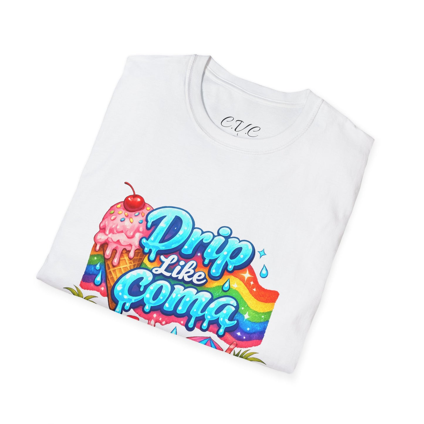 Drip Like Coma Tropical Graphic T-Shirt
