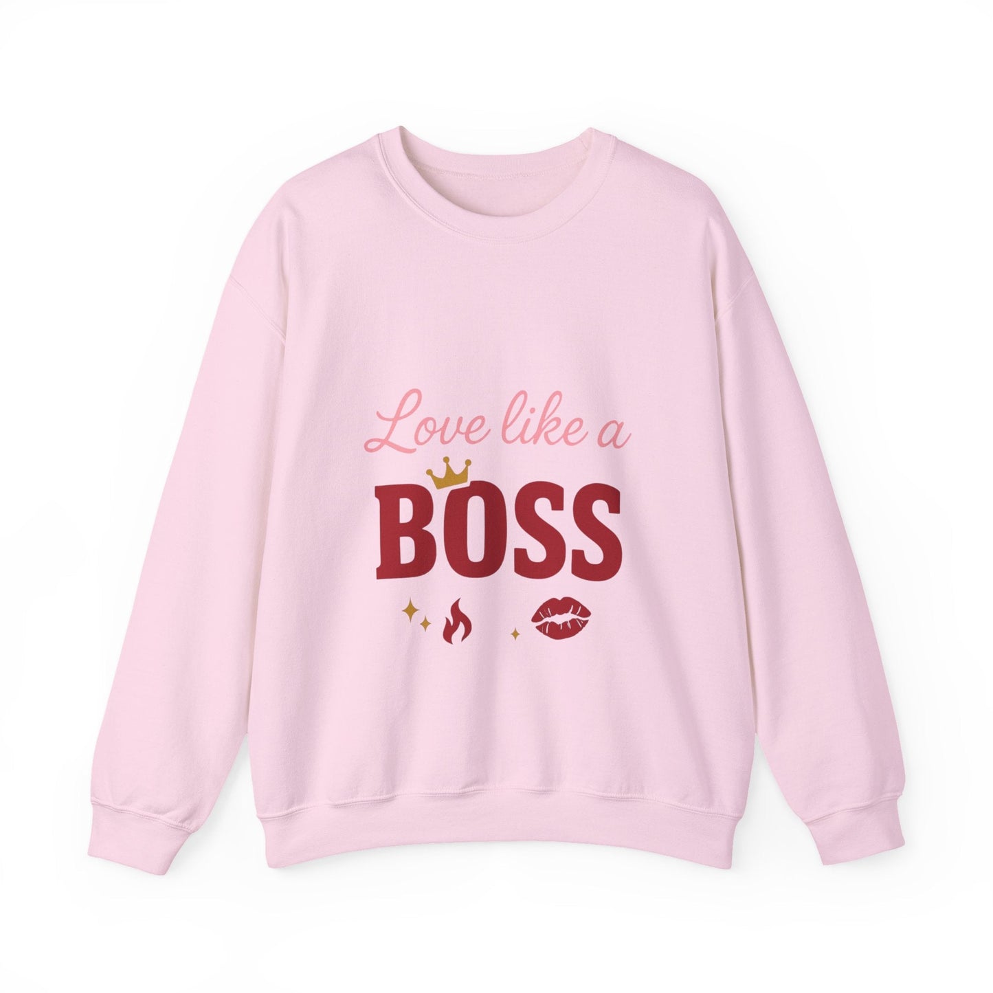 Love Like a Boss sweatshirt | Romantic typography crewneck Printify