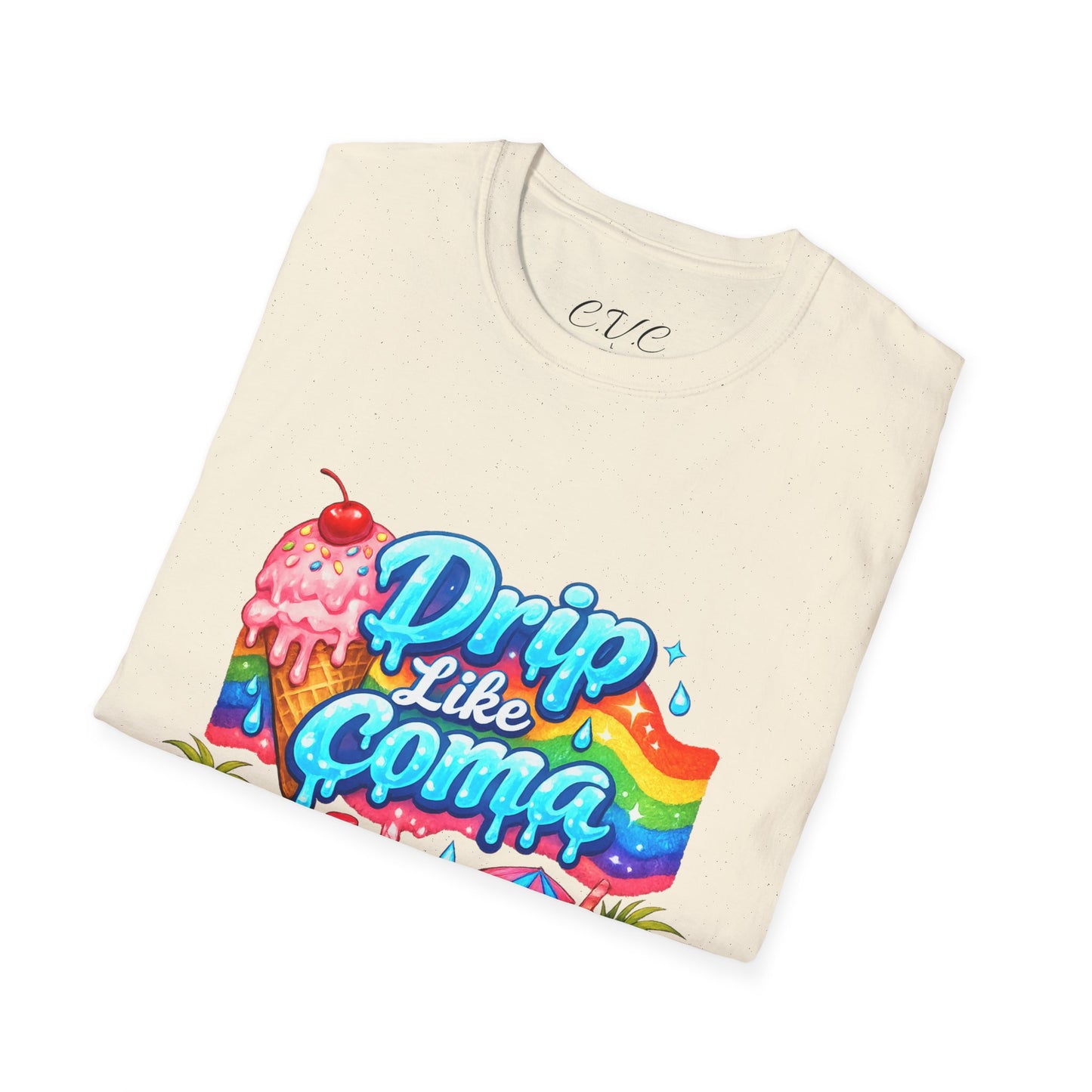 Drip Like Coma Tropical Graphic T-Shirt