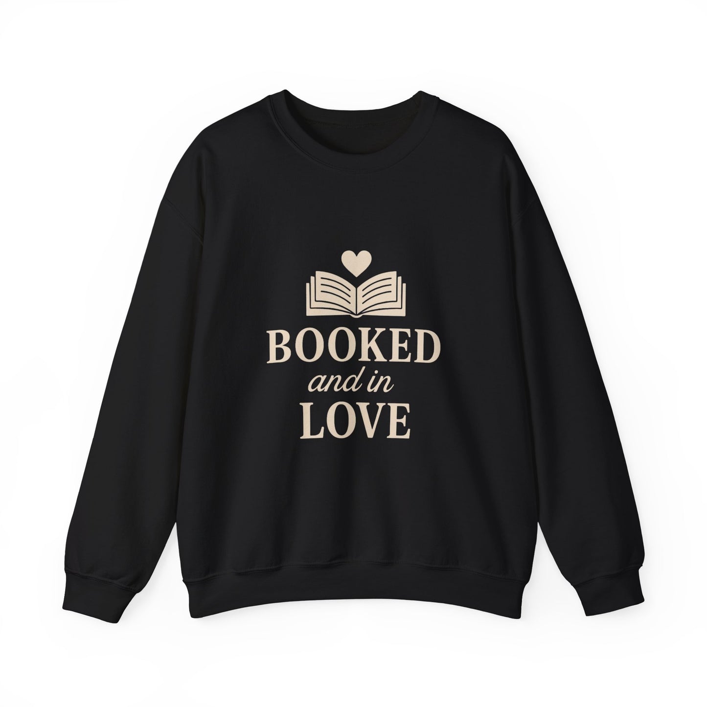 Booked and in Love Sweatshirt | Book Lovers Crewneck, Reading Graphic