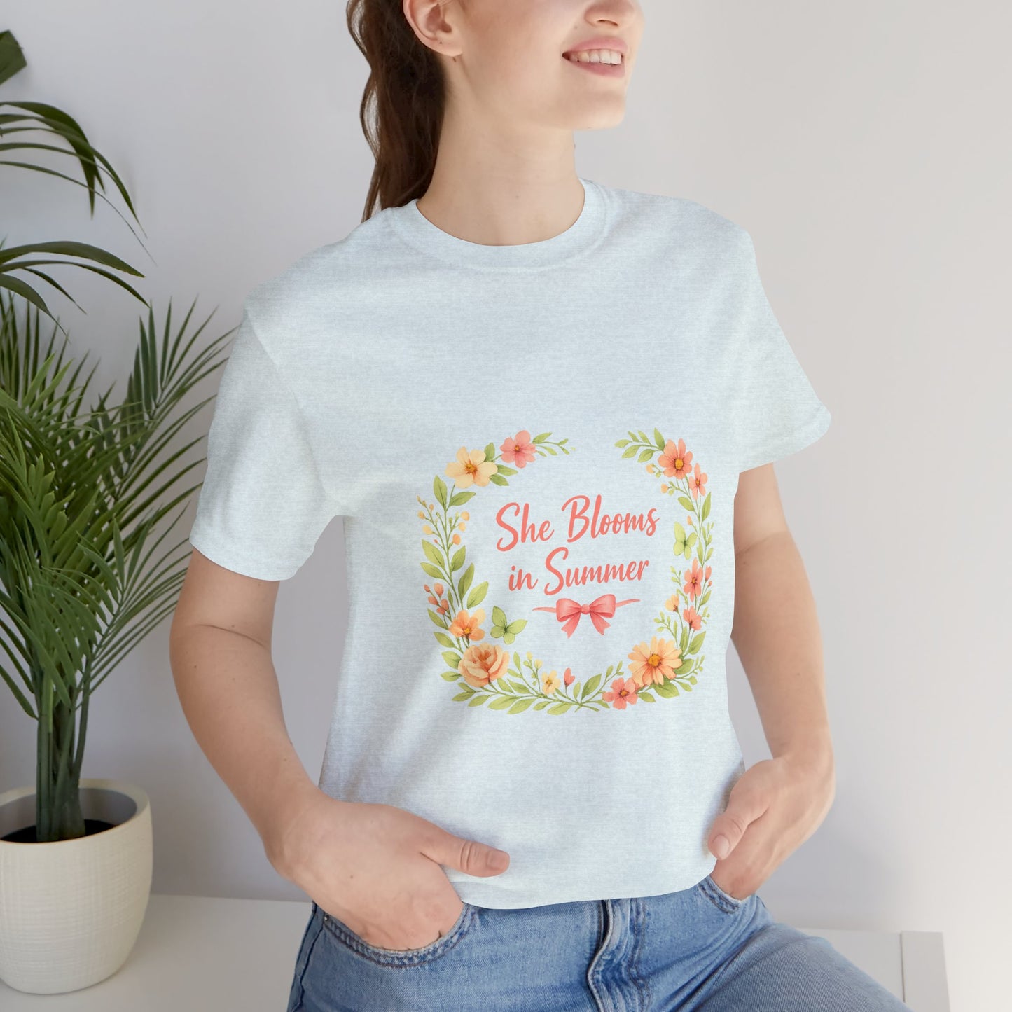 She Blooms in Summer Vibes T-Shirt