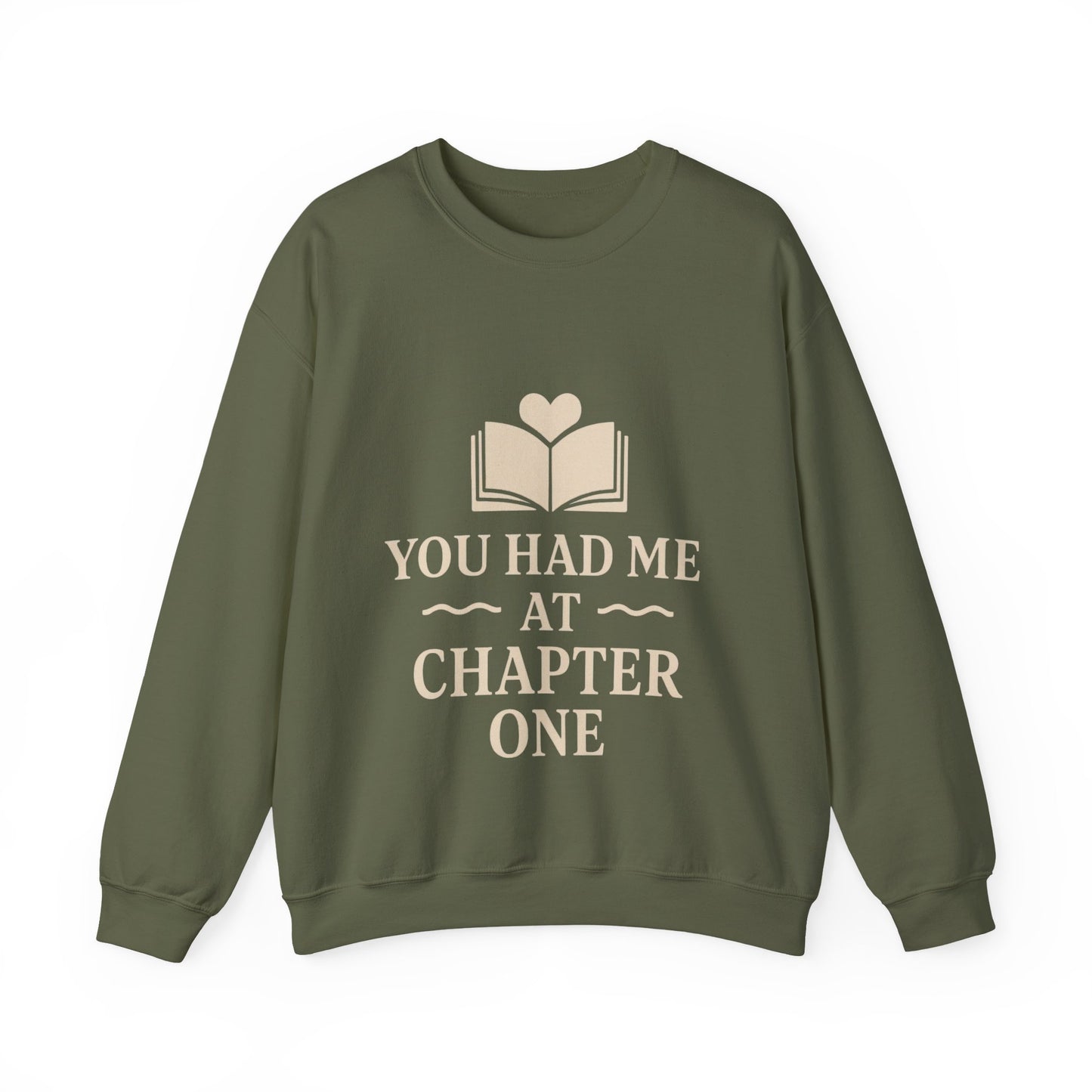 You Turned the Page Book Graphic Sweatshirt | Cozy Reading Quote Crewneck