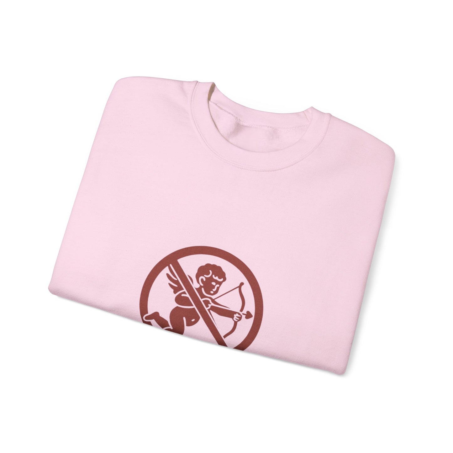 Not Today Cupid sweatshirt | anti-valentine crewneck, funny cupid graphic