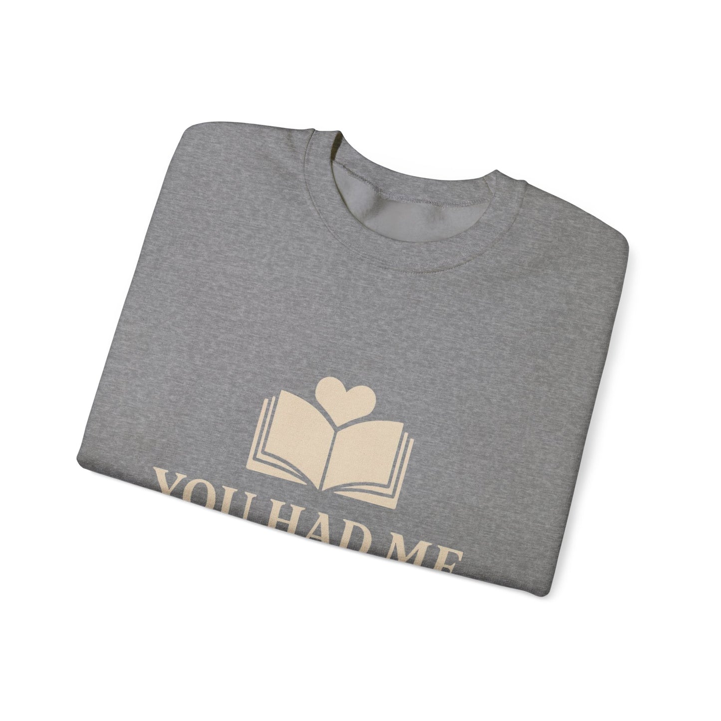 You Turned the Page Book Graphic Sweatshirt | Cozy Reading Quote Crewneck