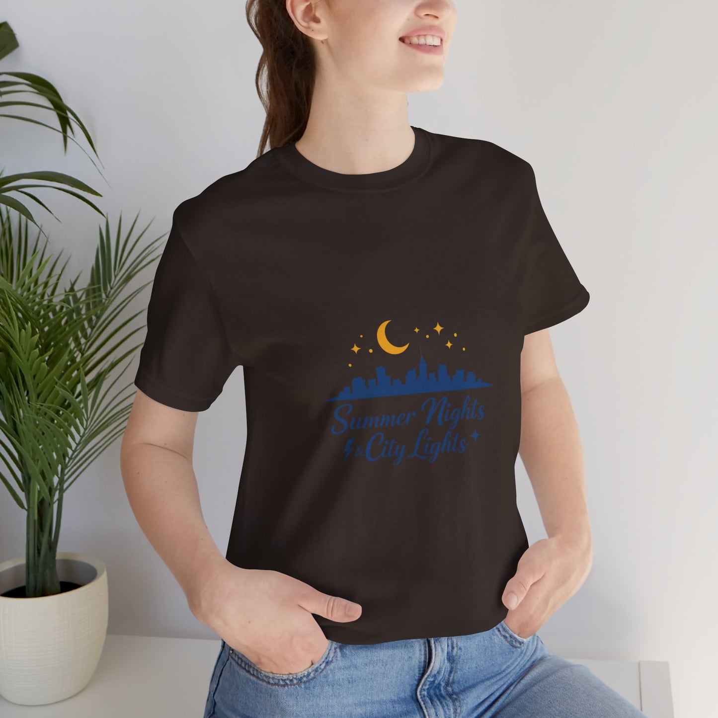 Summer Vibes City Nights T-Shirt — "Summer Nights and City Light"
