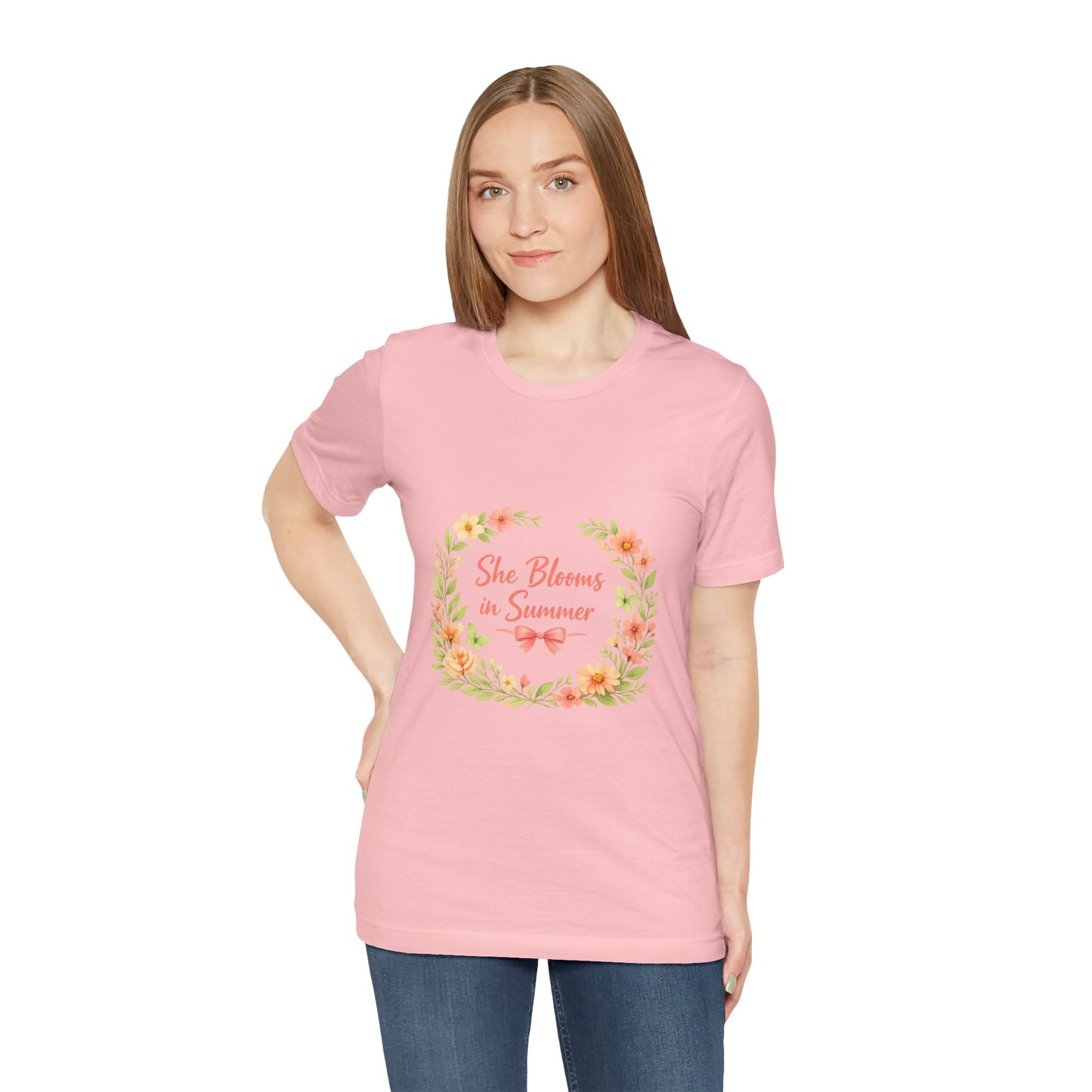 She Blooms in Summer Vibes T-Shirt