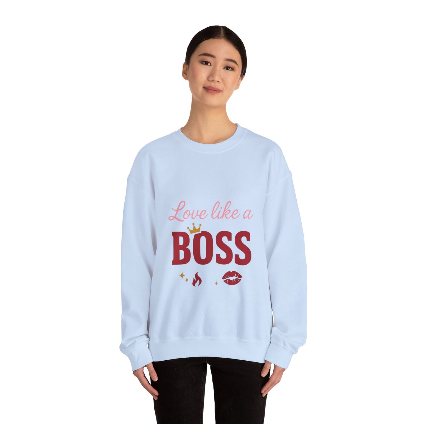 Love Like a Boss sweatshirt | Romantic typography crewneck
