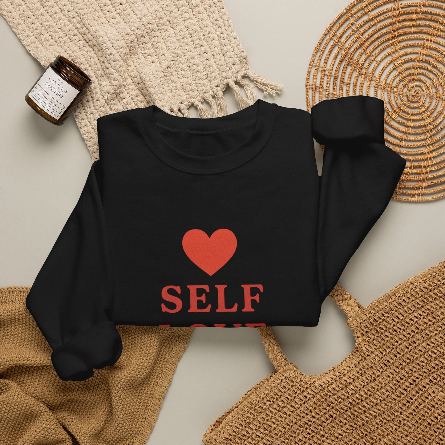 Self Love Club Crewneck Sweatshirt — Inspirational Self-Care Pullover