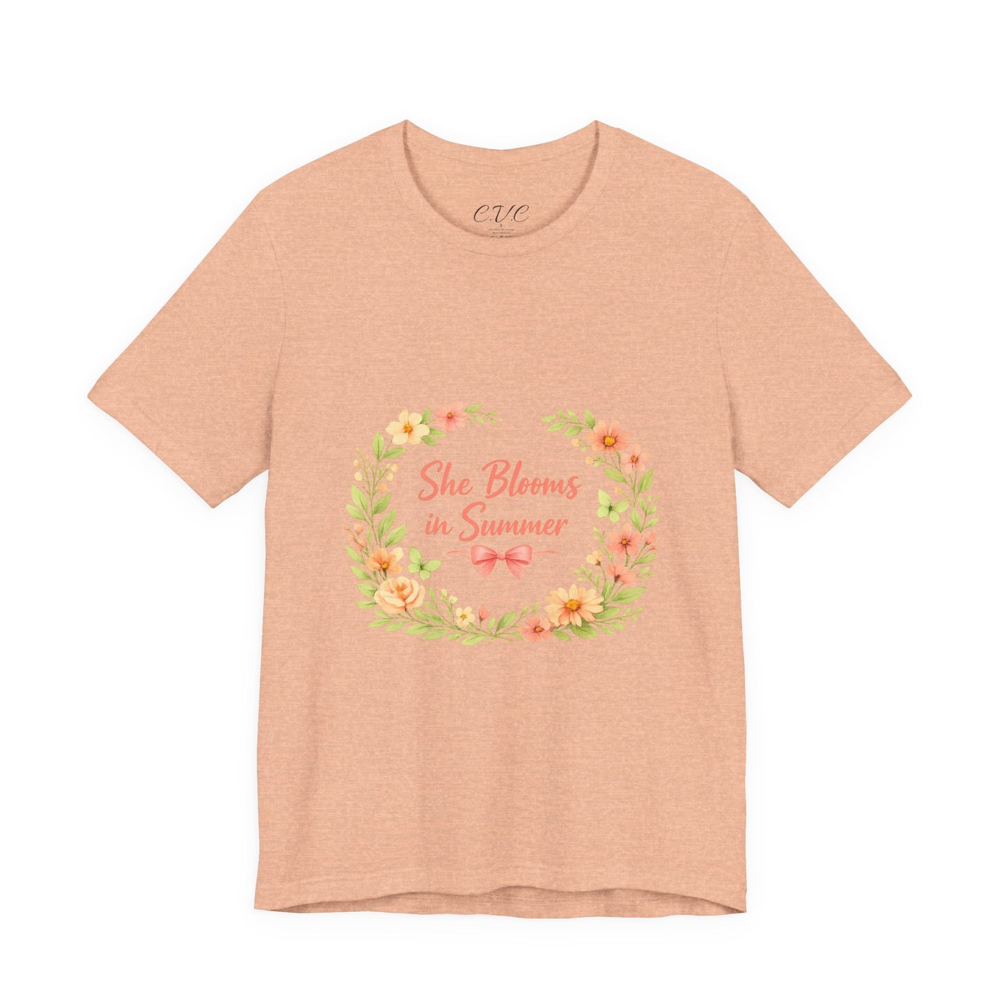 She Blooms in Summer Vibes T-Shirt