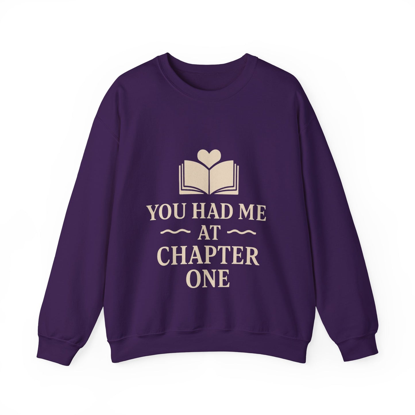 You Turned the Page Book Graphic Sweatshirt | Cozy Reading Quote Crewneck
