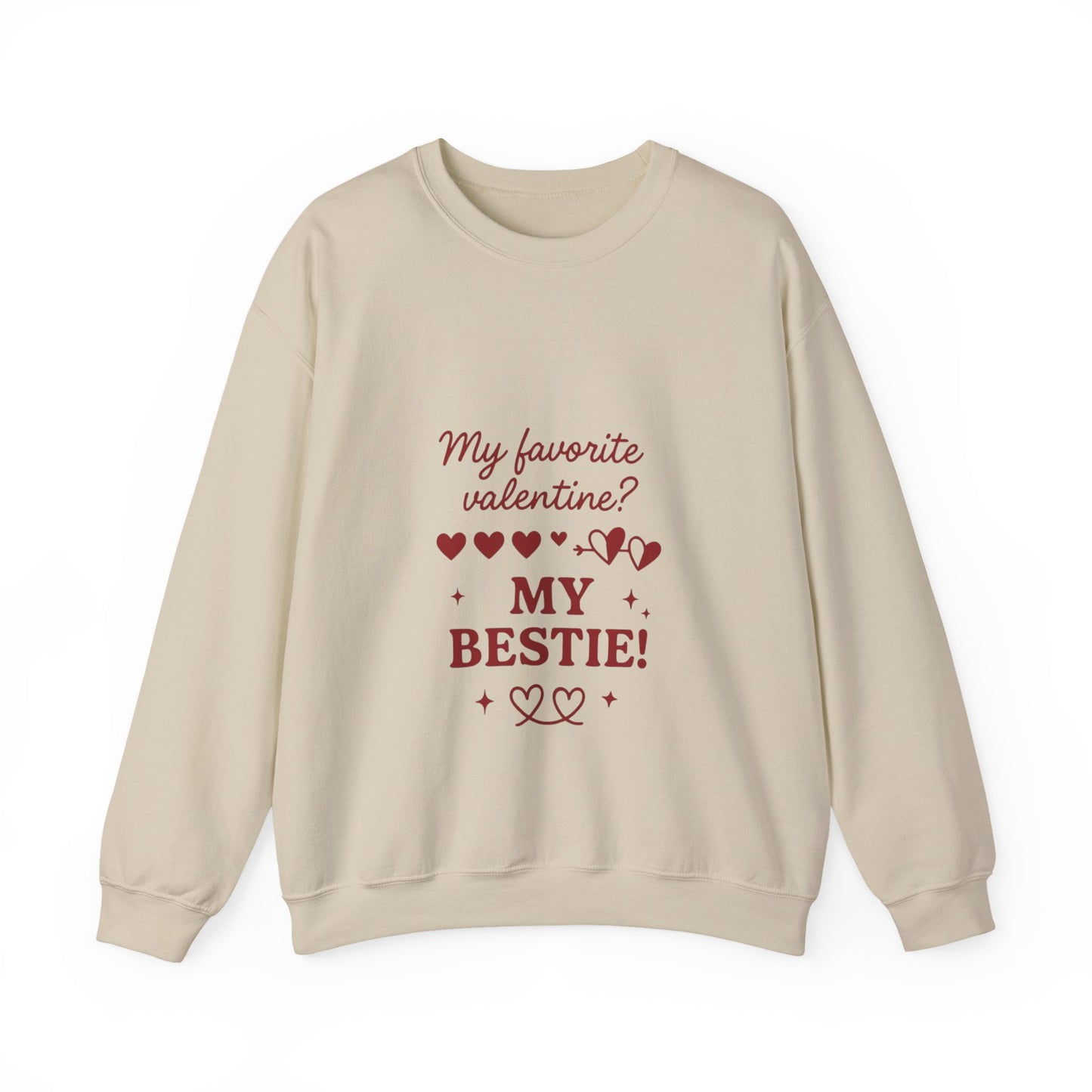 My Favorite Valentine My Bestie sweatshirt | Friendship Valentine Crewneck