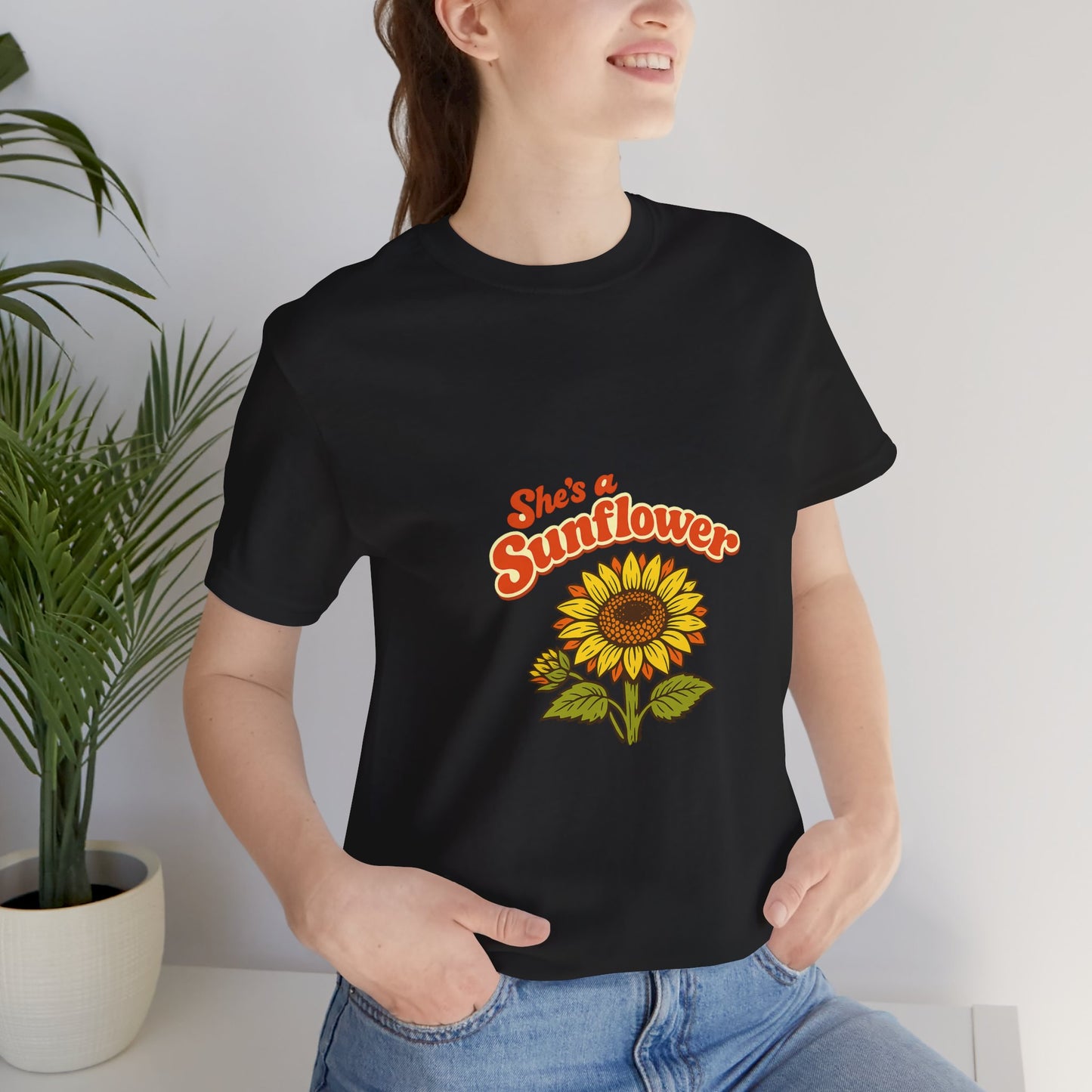 She's a Sunflower Tee — Summer Vibes Floral Graphic T-Shirt