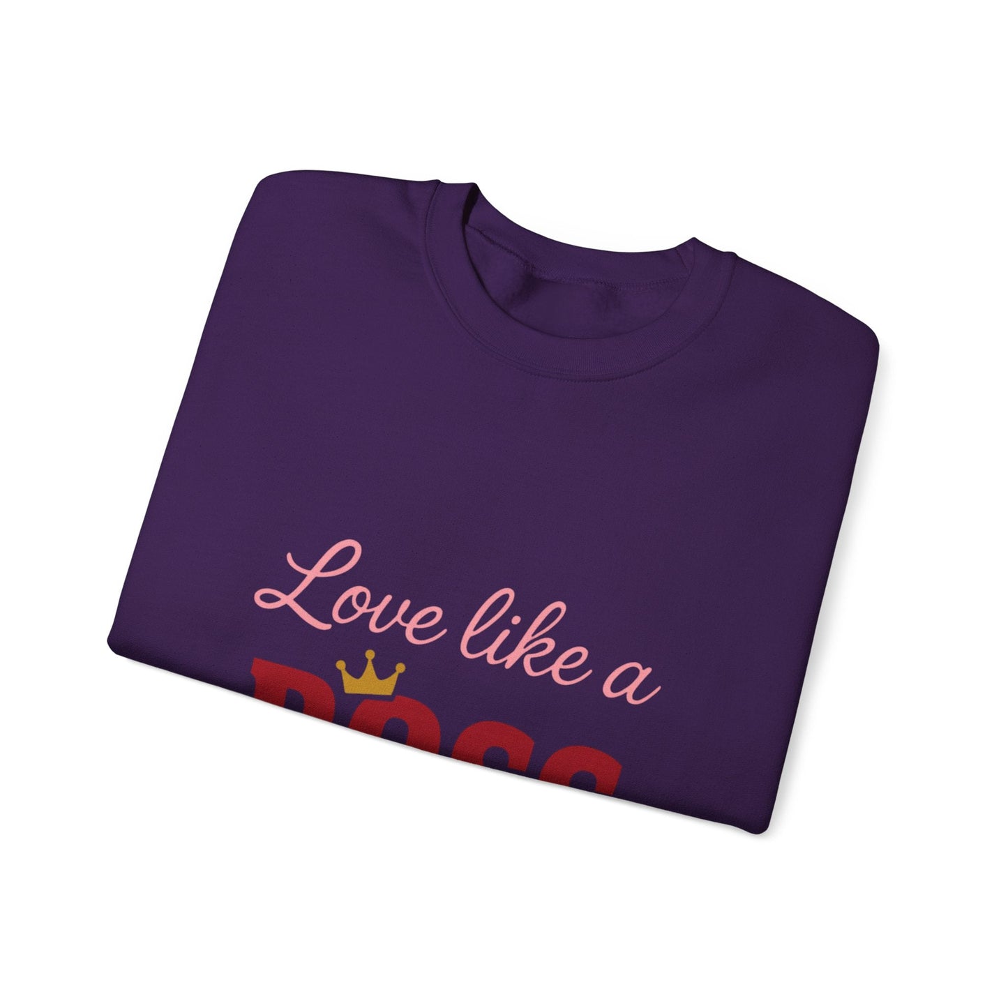 Love Like a Boss sweatshirt | Romantic typography crewneck Printify