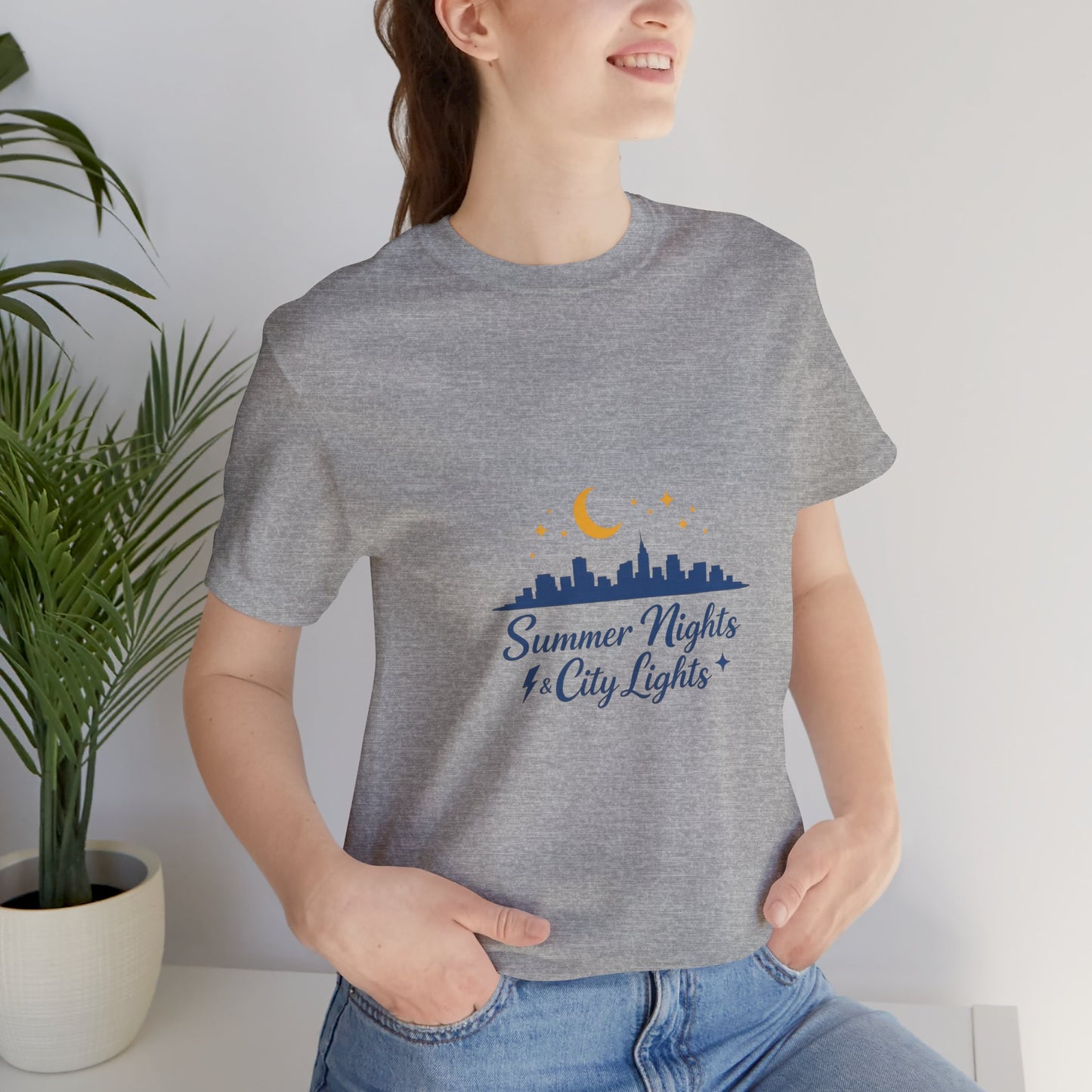 Summer Vibes City Nights T-Shirt — "Summer Nights and City Light"
