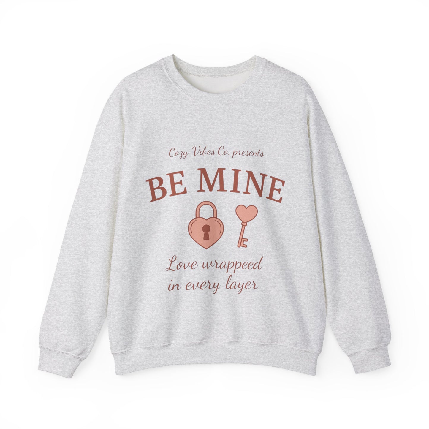 Be Mine Lock & Key Crewneck Sweatshirt — Romantic Valentine’s Day Pullover