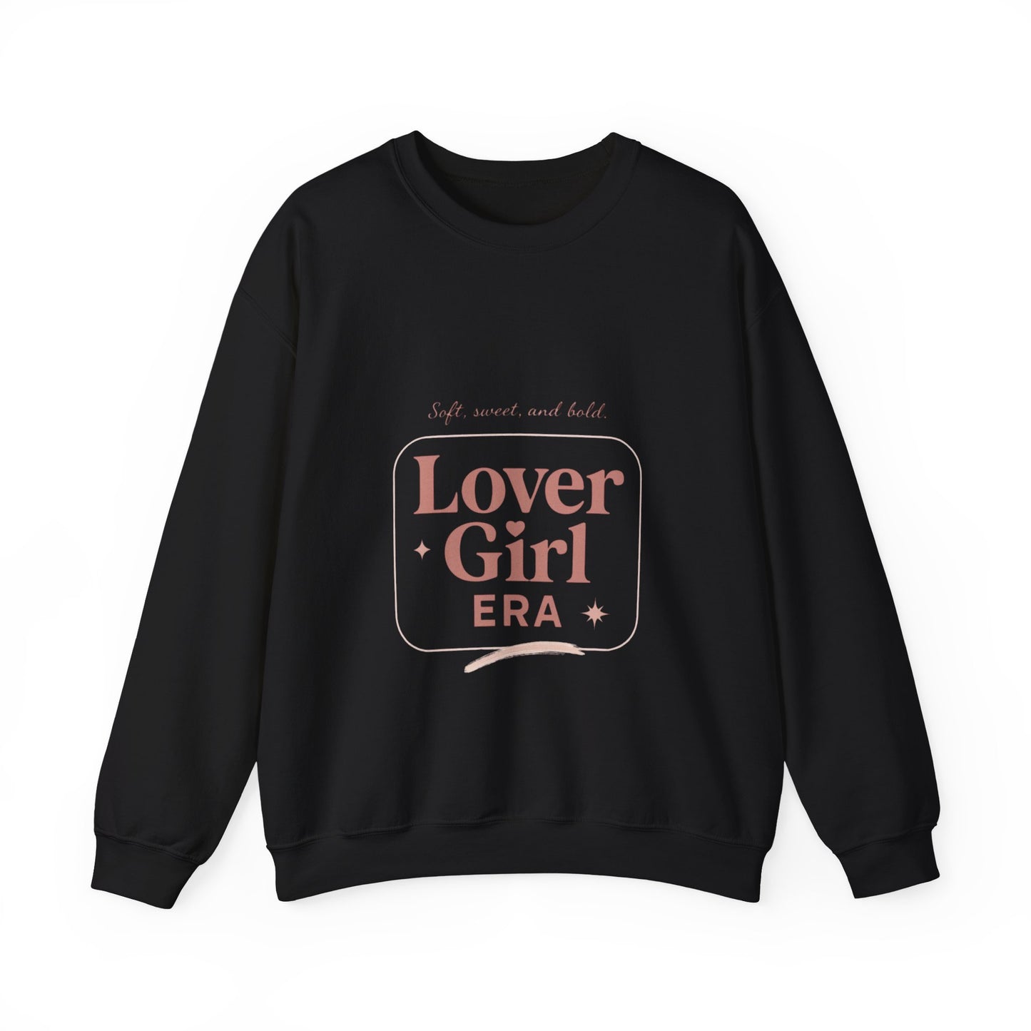 Lover Girl Valentines Sweatshirt | Cute Typography Heart Design