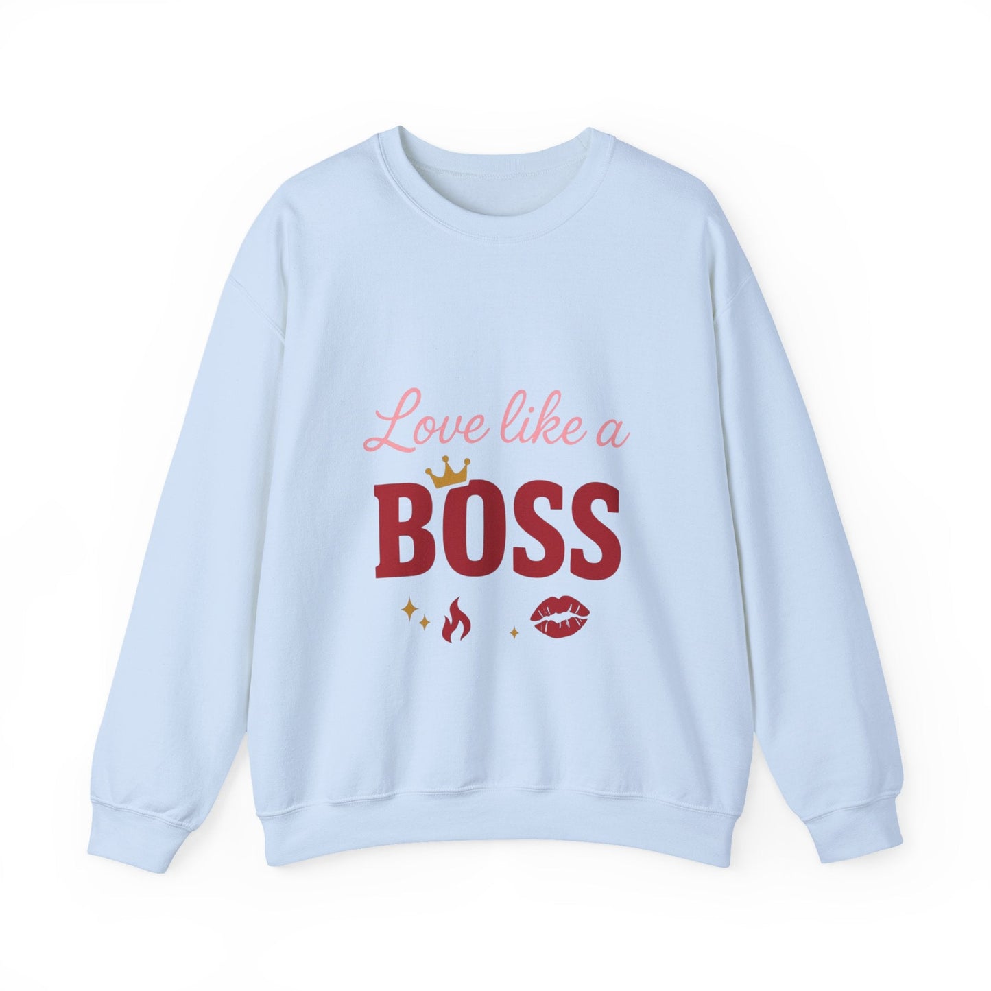 Love Like a Boss sweatshirt | Romantic typography crewneck Printify