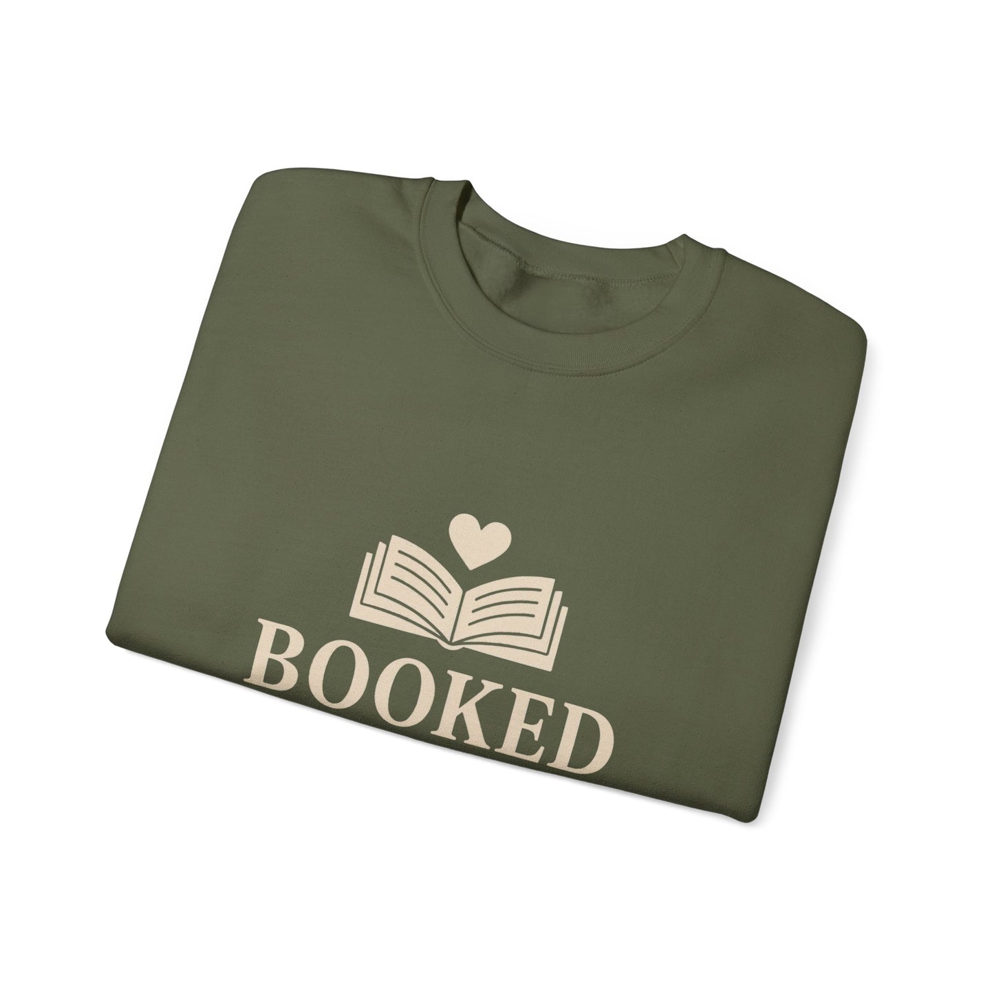 Booked and in Love Sweatshirt | Book Lovers Crewneck, Reading Graphic