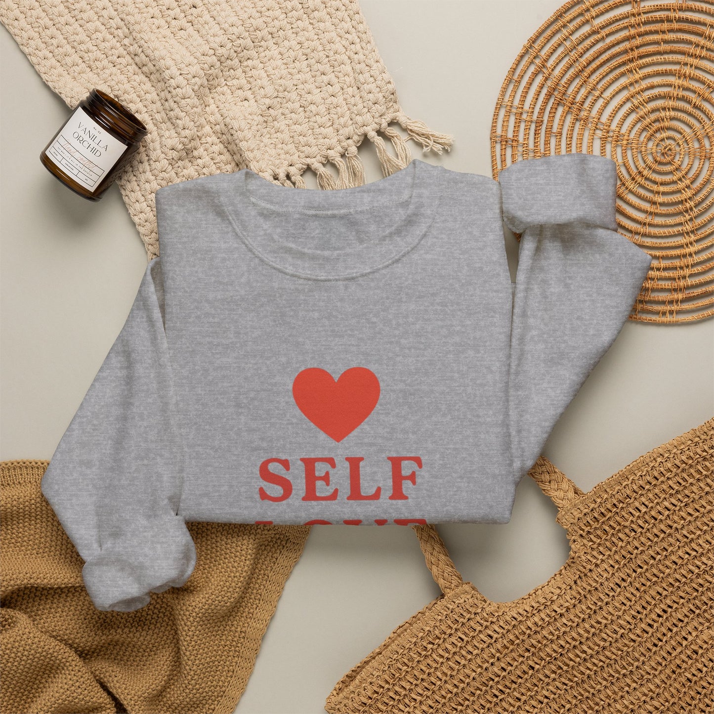 Self Love Club Crewneck Sweatshirt — Inspirational Self-Care Pullover