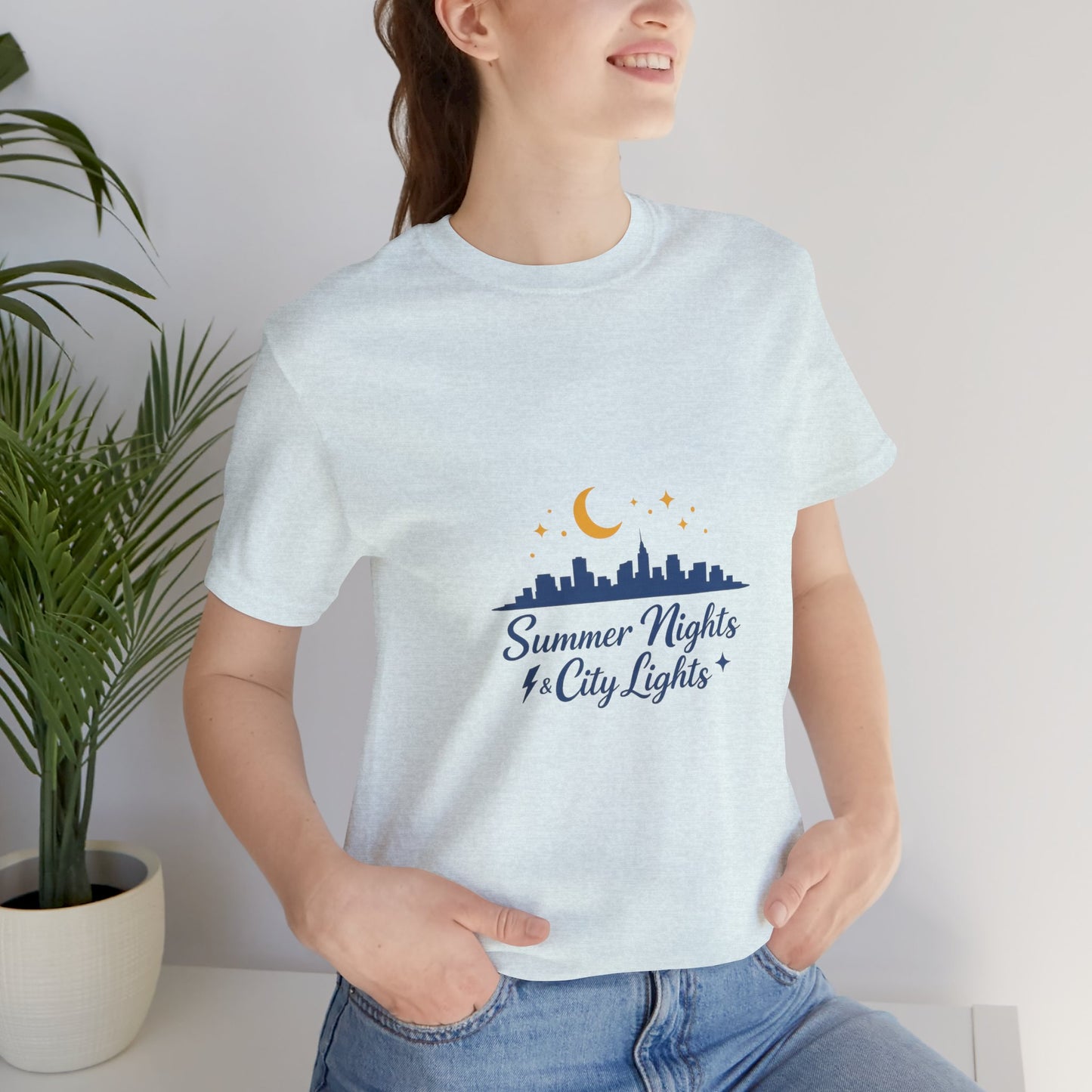 Summer Vibes City Nights T-Shirt — "Summer Nights and City Light"