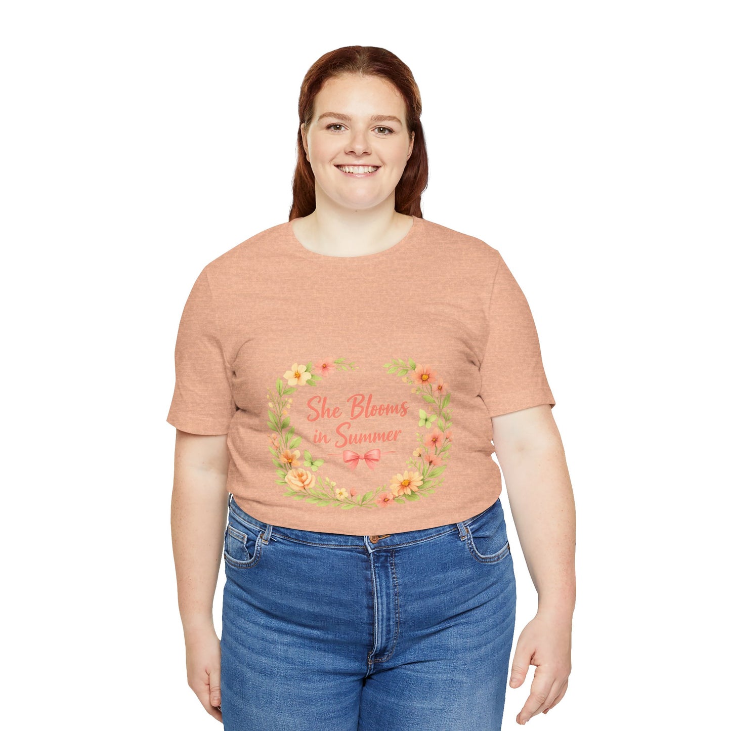 She Blooms in Summer Vibes T-Shirt