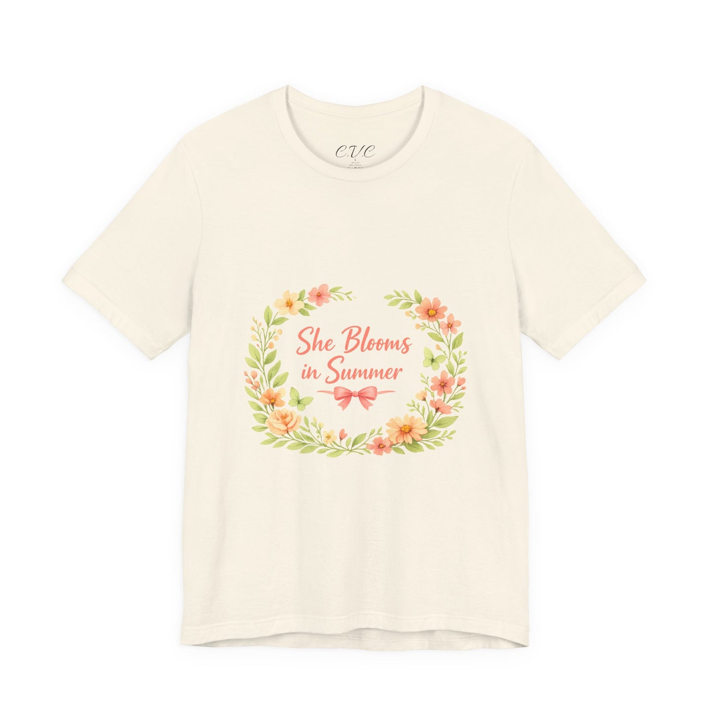 She Blooms in Summer Vibes T-Shirt