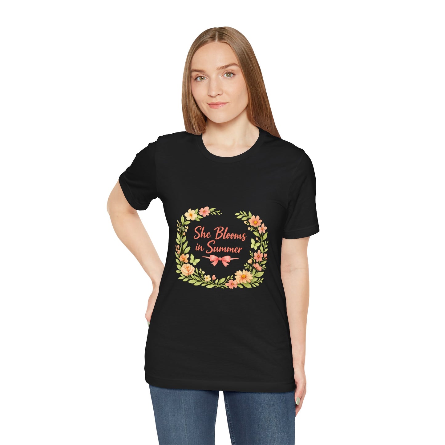 She Blooms in Summer Vibes T-Shirt