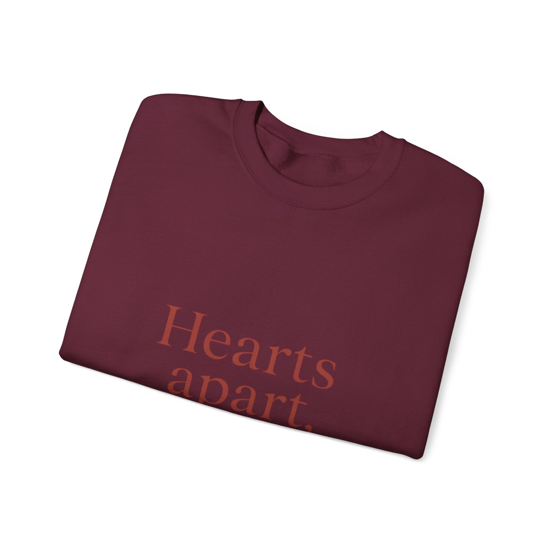 Hearts apart letterbox crewneck sweatshirt | long distance relationship Printify