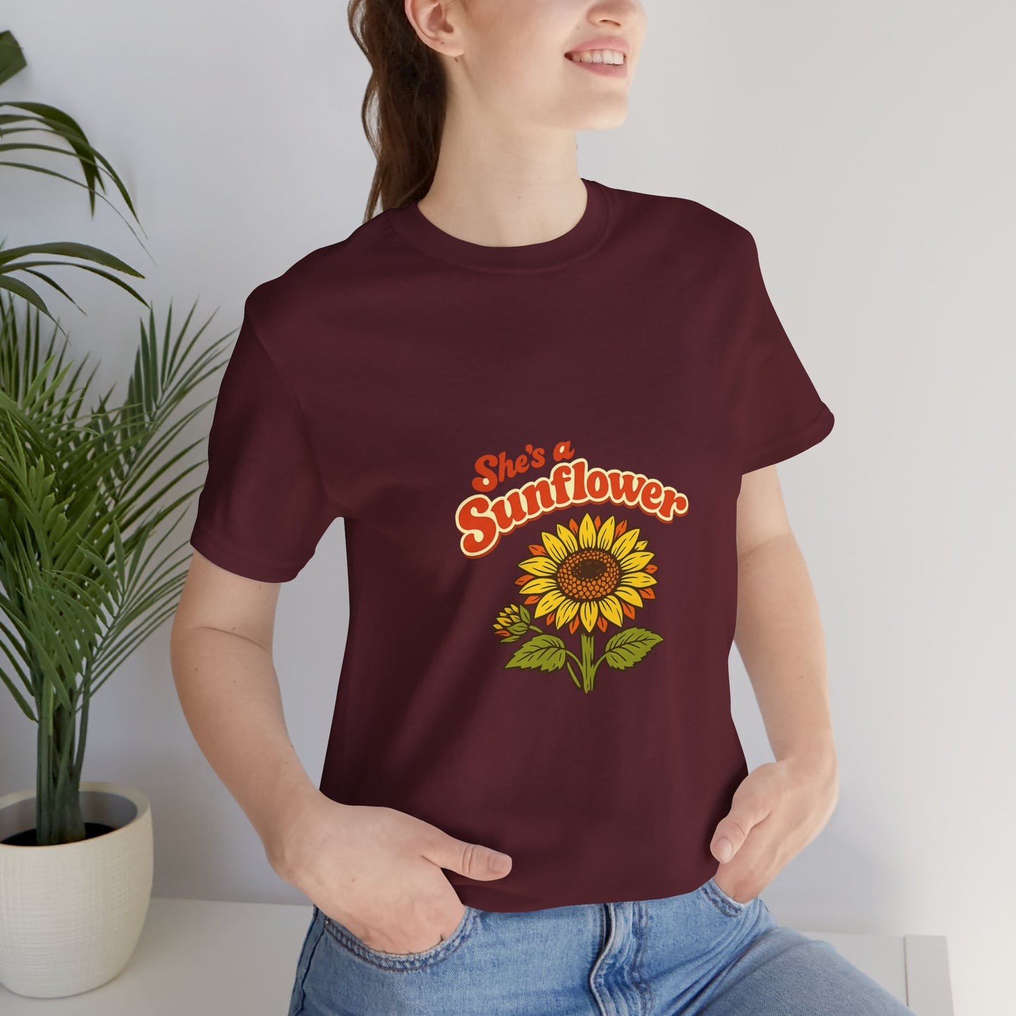 She's a Sunflower Tee — Summer Vibes Floral Graphic T-Shirt
