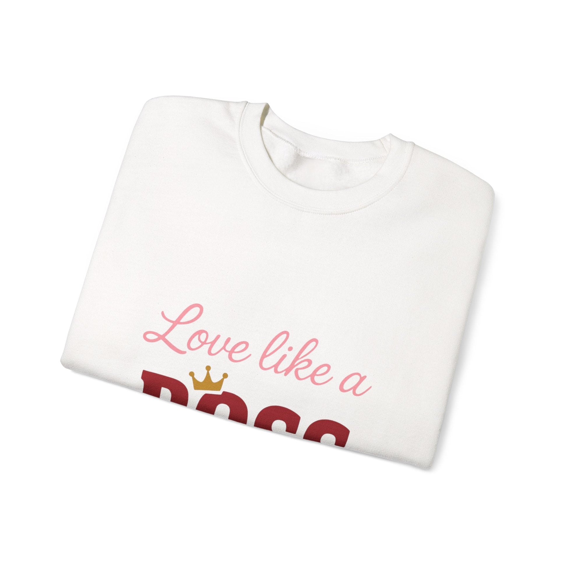 Love Like a Boss sweatshirt | Romantic typography crewneck Printify