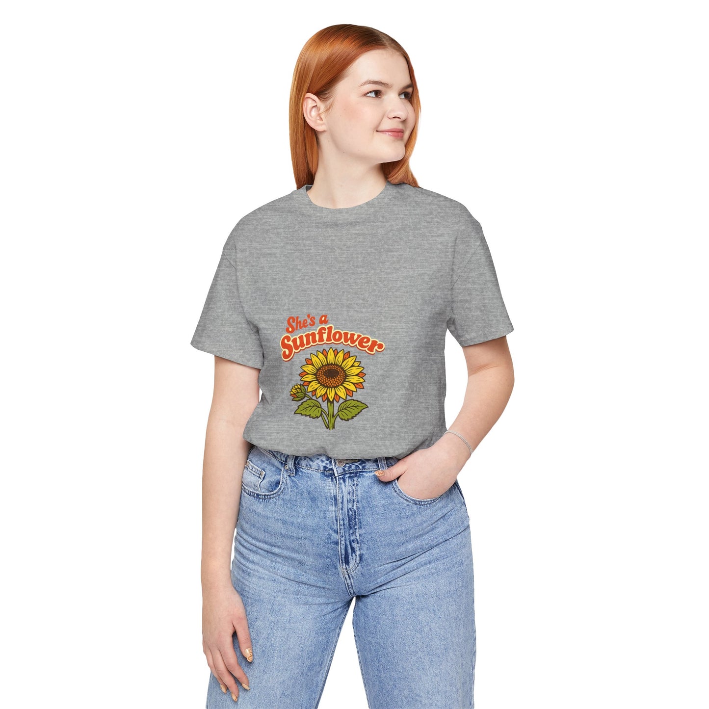 She's a Sunflower Tee — Summer Vibes Floral Graphic T-Shirt