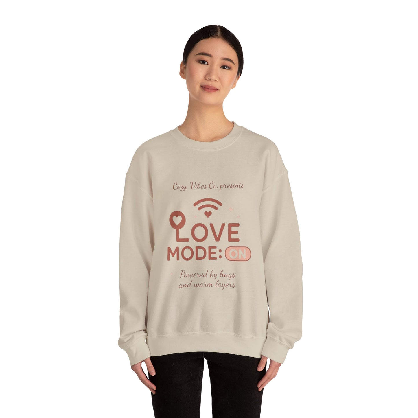 Love Mode On Sweatshirt — Cozy Valentine's Crewneck