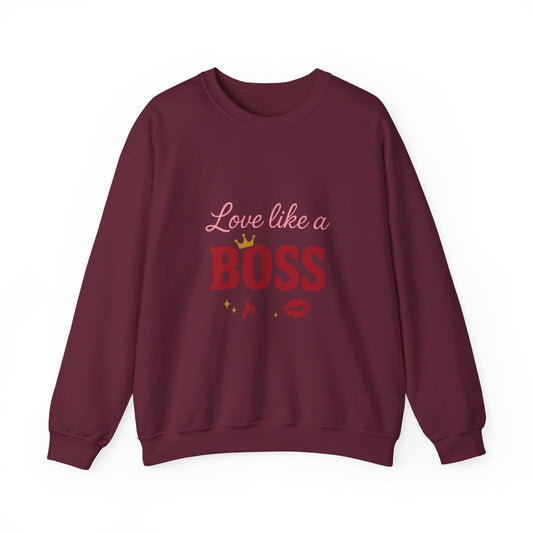 Love Like a Boss sweatshirt | Romantic typography crewneck