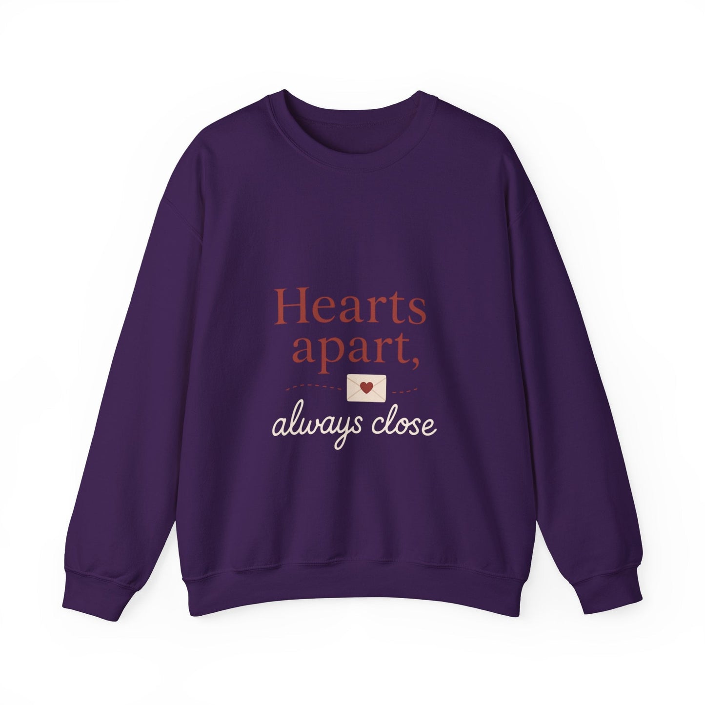 Hearts apart letterbox crewneck sweatshirt | long distance relationship Printify